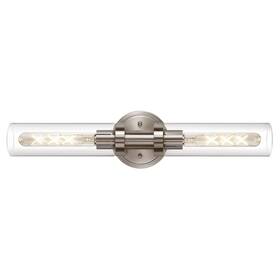 007s2 Santostock Brushed Nickel Hardwired 1 Pack And Clear Glass