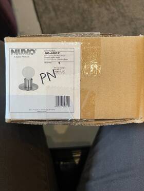 60-4802 Satco Nuvo Lighting One Light Dual Flush Surface Mount Polished Nickel
