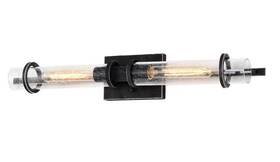 6382 Satco 60/6382 2-light Iron Black Bath Light