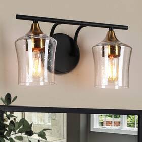 Savonnerie 714651961640 2/3/4-light Bathroom Black Vanity Lights Modern Wall Sconce