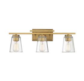8-1020-3-322 Savoy House Calhoun Modern Clear Vanity Wall Light 3-light 9 Inch Hx24 W