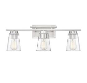 8-1020-3-sn Savoy House 3-light Satin Nickel Bathroom Vanity Light Calhoun