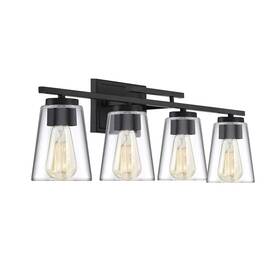 8-1020-4-bk Savoy House Lighting Calhoun 32 Inch W 4-light Black Vanity Fixture 8.75 T 8-1020-4