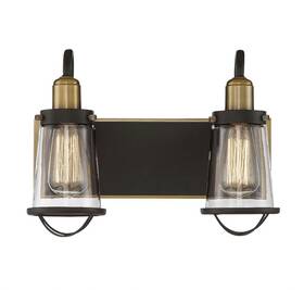 8-1780-2-79 Savoy House 2 Light Bath Bar-industrial Style With Nautical And