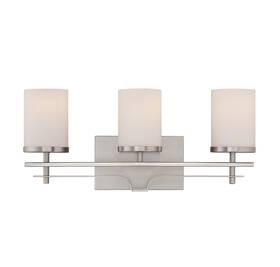 8-338-3-sn Savoy House Colton 3 Light Bathroom Vanity In Satin Nickel By -