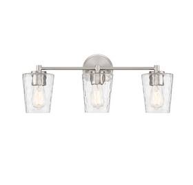 8-5606-3-sn Savoy House Ballas Three Light Bathroom Vanity