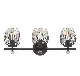 8-6601-3-bk Savoy House 8-6601-3 Moreno 3 Light 24 Inch W Vanity - Black 8-6601-3-bk Savoy House 8-6601-3 Moreno 3 Light 24 Inch W Vanity - Black