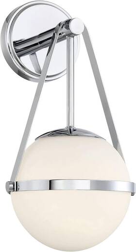 9-1911-1-11 Savoy House Polson 1-light Wall Sconce In Polished Chrome 9-1911-1-11 Savoy House Polson 1-light Wall Sconce In Polished Chrome