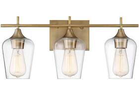 Savoy House Lighting 8-4030-3-322 Octave Bathroom Vanity Light Warm Brass
