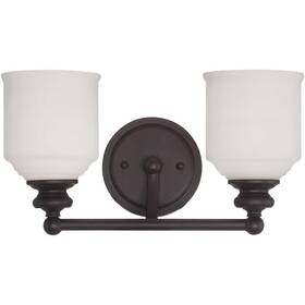 8-6836-2-13 Savoy House Lighting Melrose Bathroom Vanity Light English Bronze