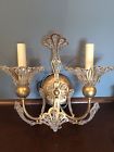 7856-27a Schonbek Sconce Wall Gold Light Rivendell Crystal Two Spectra