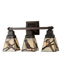 Sconce Hummingbird 20 Stained Morning Early 3 Glass Lt Meyda Visitors Tiffany "