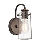 Sconce Olde Wall Braelyn - 1 Lighting Bronze 45457oz Light Kichler