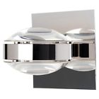 Optos1w-clcl-cr Sconce Wall Silver Optos Optos1w-clcl Lighting Besa