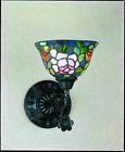 27232 Sconce Style Lighting Glass Meyda Wall Stained 8 Wide " Rosebush Tiffany