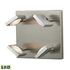 54013 Sconce Wall Nickel Elk Brushed Reilly Led Aluminum 4 4lt Lighting