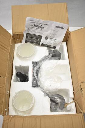 4439102-710 Sea Gull Lighting Seagull 2 Light Wall/bath Vanity Hettinger Transitional 13 Inch