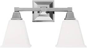 Sea Gull Lighting 785652242151 2 Denhelm 2-light Chrome Wall/bath Vanity Lights Etched Glass Sea Gull Lighting 785652242151 2 Denhelm 2-light Chrome Wall/bath Vanity Lights Etched Glass