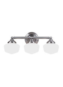 44438-962 Sea Gull Lighting Academy 3 Light Brushed Nickel Wall Bath Fixture