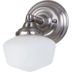 44436ble-962 Sea Gull Lighting Academy Bath 1-light Vanity Fixture Brushed Nickel