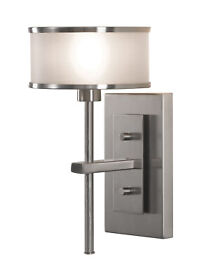 Wb1378bs Sea Gull Lighting Casual Luxury 1 Light Brushed Steel Wall Bath Fixture