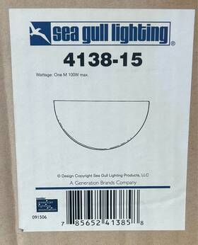 4138-15 Seagull 785652413858 Lighting Flush Model White Finish New In Box
