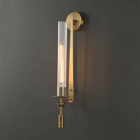 67082 Seeairshop Brass Wall Light Fixture Set Of 2 Post-modern Long Glass Tube Sconce Li 67082 Seeairshop Brass Wall Light Fixture Set Of 2 Post-modern Long Glass Tube Sconce Li