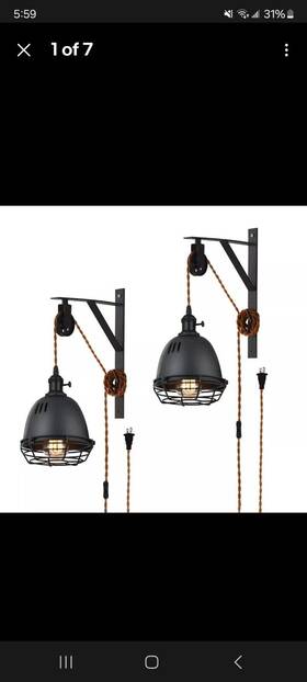 Seeblen 787803916614 Vintage Design Industrial Wheel Farmhouse Wall Mount Set Of 2 Pulley