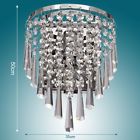 Transparent40w Semicircle Decorative Wall Silver Chandelier Crystal Lamp Pendant