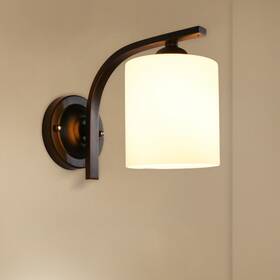 Hg-zylljm-4964 Senderpick Modern Cylinder Glass Wall Light Sconce Lighting Lamp Fixture Bedroom Home Decor