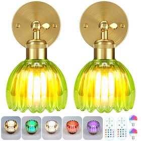 Senluyi 708451441211 Battery Operated Wall Sconce With Remote Control Wireless Sconces Set O