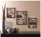 Set Piece Lights Lamp Laugh Glass Candle 3 Home Live Sconce Love Metal Iron Wall