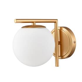 B3299bu-j Shawnkey Gold Wall Sconce Mid Century Light Brass Vanity Fixture 1 Wi