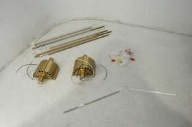 B3187-2bu-j Shengke See Notes Shawnkey 2 Light Gold Wall Sconce Pack