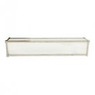 Sherle Vanity Light Nickel Glass Harrison Fixture Bathroom Wagner