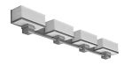 Shv418snsct-la Afx Sheridan Watt Vanity Light Satin Nickel Finish With Linen