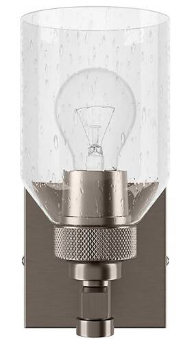 Signature 781889876299 Lighting Stolo Hardware 2021 1-light 9 Inch Tall Vanity Gun Metal