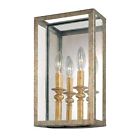 B9992gsl Silver Morgan Light Lighting 2 Troy Leaf Sconce Gold Wall