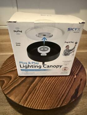 5524-mb Skyx Skyplug Lighting Canopy Plug And Play Matte Black Nib