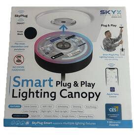 5912-mb Skyx Platforms Skyplug Plug And Play Lighting Canopy Black Color Changing Led App Voice Cont