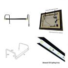 Sled16bk Cocoweb Led Gallery Light In Black With Brass 633090008054