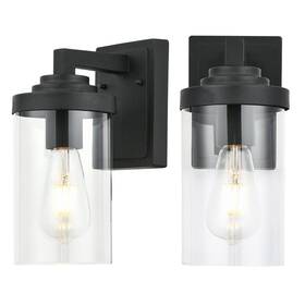 St-ting-l2436 Smeike Outdoor Indoor Wall Sconce Set Of 2 Modern Exterior Lantern With Clear St-ting-l2436 Smeike Outdoor Indoor Wall Sconce Set Of 2 Modern Exterior Lantern With Clear