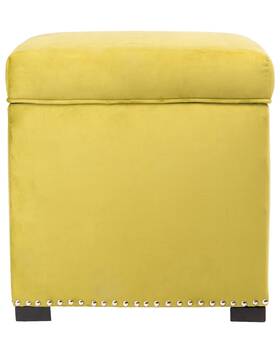Sole Designs 708750006425 Mid Century Modern Living Room Upholstered Square Storage Ottoma