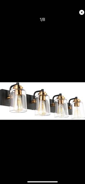 S8580-4t Solfart Vintage Vanity Lighting Fixtures For Bathroom Black Bronze Wall New