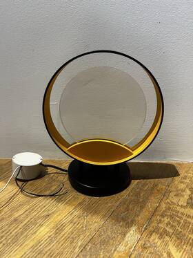 3440.25 Sonneman Satin Black And Apricot Light Guide Ring Led Sconce 3440.25 Sonneman Satin Black And Apricot Light Guide Ring Led Sconce