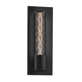4943-97 Sonneman Urban Edge Panel Sconce Textured Black And -