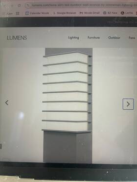 7410.74-wl Sonneman 7411-74-wl Tawa 13 Inch Slim Led Sconce Indoor Outdoor Dimmable Grey Mfr