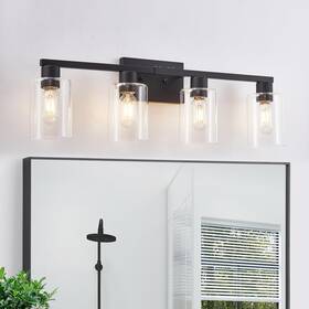 B3171004bk Sopeas 4 Light Bathroom Vanity Fixtures Black Farmhouse B3171004bk Sopeas 4 Light Bathroom Vanity Fixtures Black Farmhouse