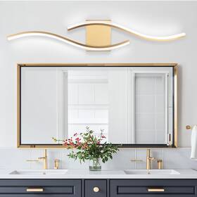 Jq-3gd-c-us-fba Sovinzert 33.5 In Bathroom Vanity Light Fixture 6000k Dimmable Modern Fixtu