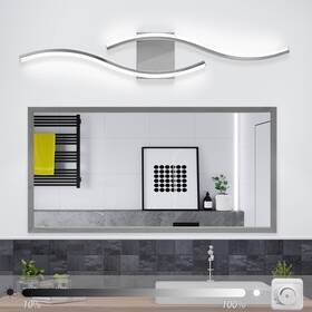 Jq-3sl-c-us-fba Sovinzert Dimmable Modern Led Vanity Light 6000k Bathroom Fixtures 33.5